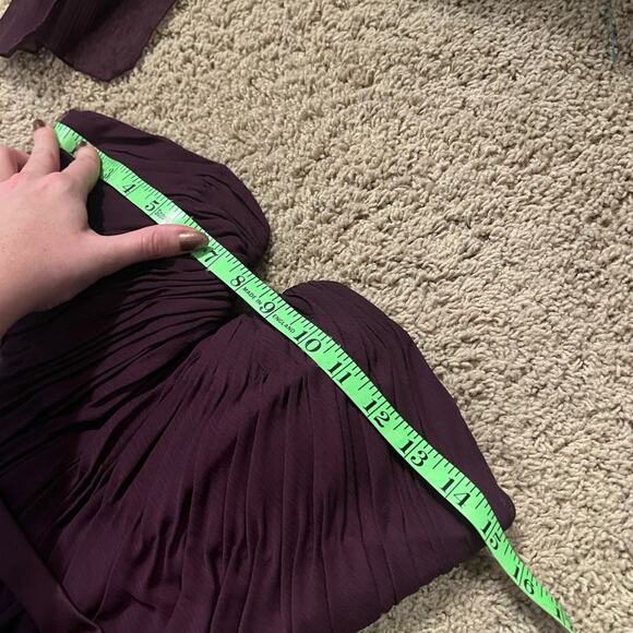 Angelina Faccenda Purple Strapless Formal Bridesmaid Gown - Picture 10 of 11